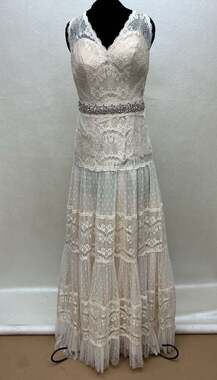 Galina Cream Lace Wedding Gown